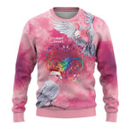 Australia Fight Cancer In All Colors Ugly Christmas Sweater Galah Pink Tie Dye - Aussie Hoodie