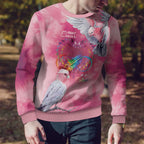 Australia Fight Cancer In All Colors Ugly Christmas Sweater Galah Pink Tie Dye - Aussie Hoodie