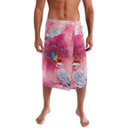 Australia Fight Cancer In All Colors Lavalava Galah Pink Tie Dye - Aussie Hoodie