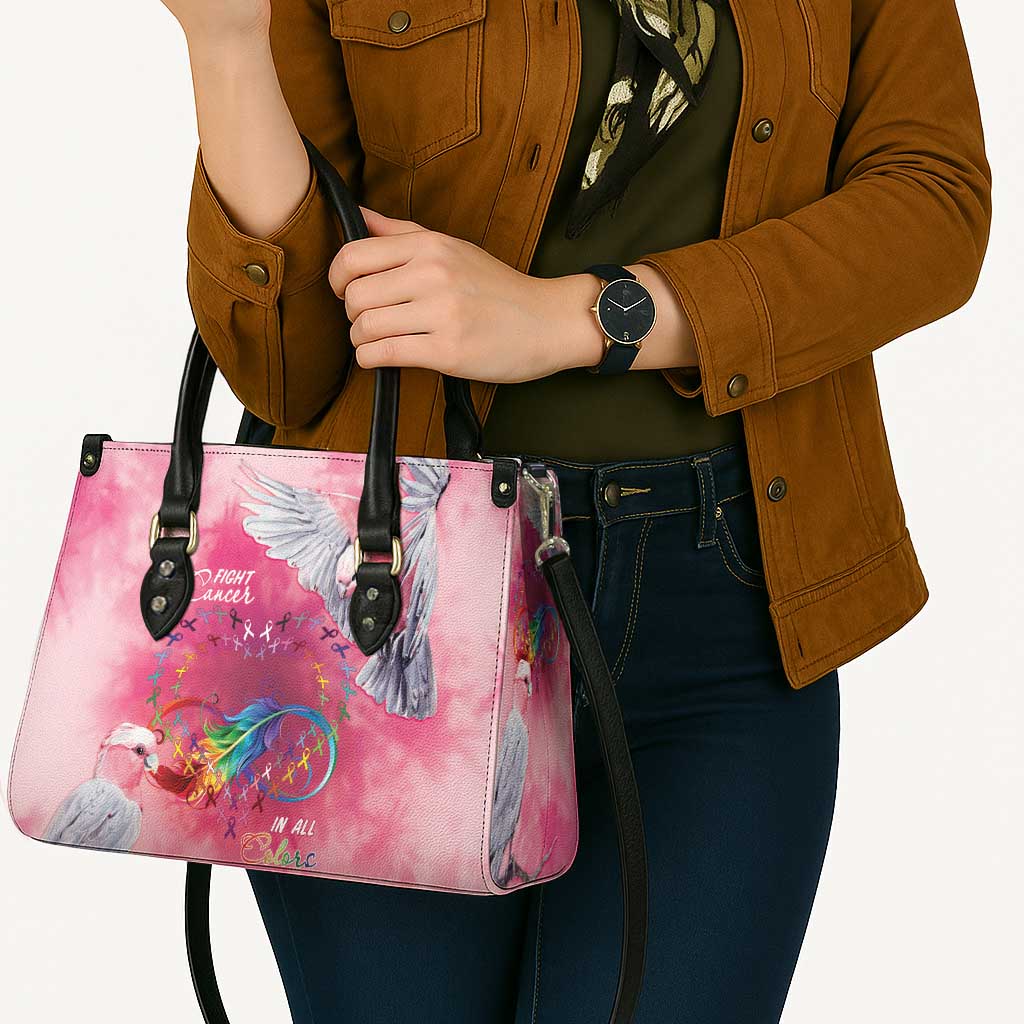 Australia Fight Cancer In All Colors Leather Bag Galah Pink Tie Dye - Aussie Hoodie