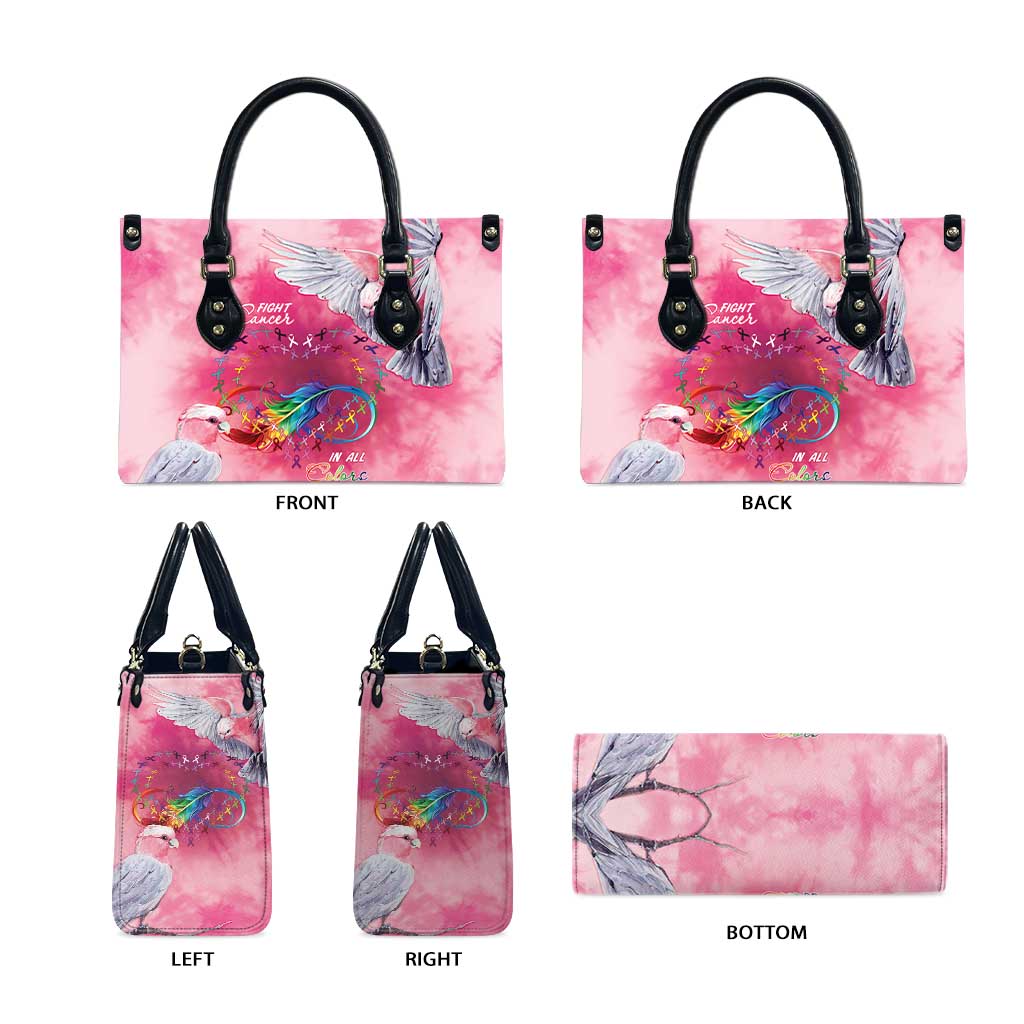 Australia Fight Cancer In All Colors Leather Bag Galah Pink Tie Dye - Aussie Hoodie