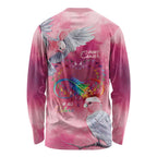 Australia Fight Cancer In All Colors Long Sleeve Shirt Galah Pink Tie Dye - Aussie Hoodie