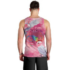 Australia Fight Cancer In All Colors Men Tank Top Galah Pink Tie Dye - Aussie Hoodie