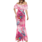 Australia Fight Cancer In All Colors Mermaid Dress Galah Pink Tie Dye - Aussie Hoodie