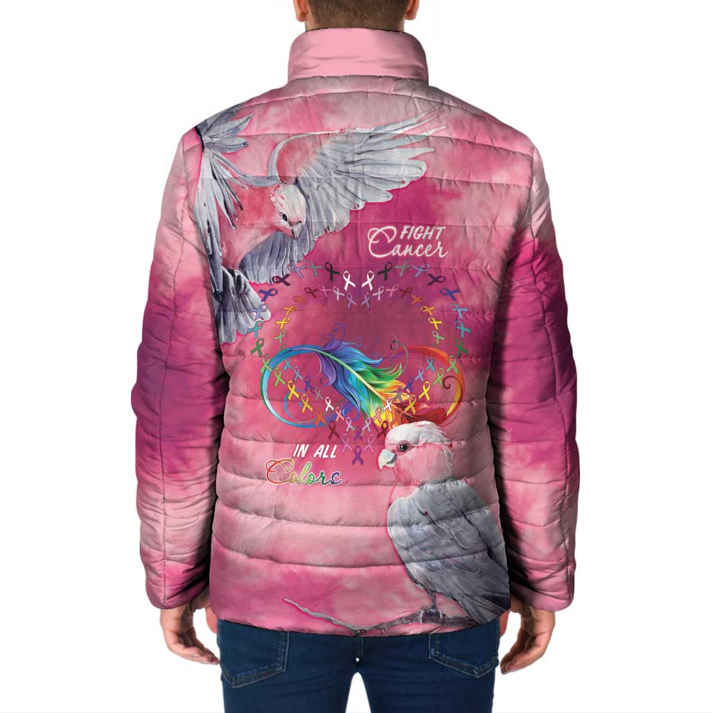 Australia Fight Cancer In All Colors Padded Jacket Galah Pink Tie Dye - Aussie Hoodie