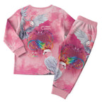 Australia Fight Cancer In All Colors Christmas Pajama Set Galah Pink Tie Dye - Aussie Hoodie