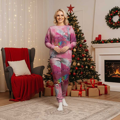 Australia Fight Cancer In All Colors Christmas Pajama Set Galah Pink Tie Dye - Aussie Hoodie