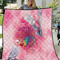 Australia Fight Cancer In All Colors Quilt Galah Pink Tie Dye - Aussie Hoodie