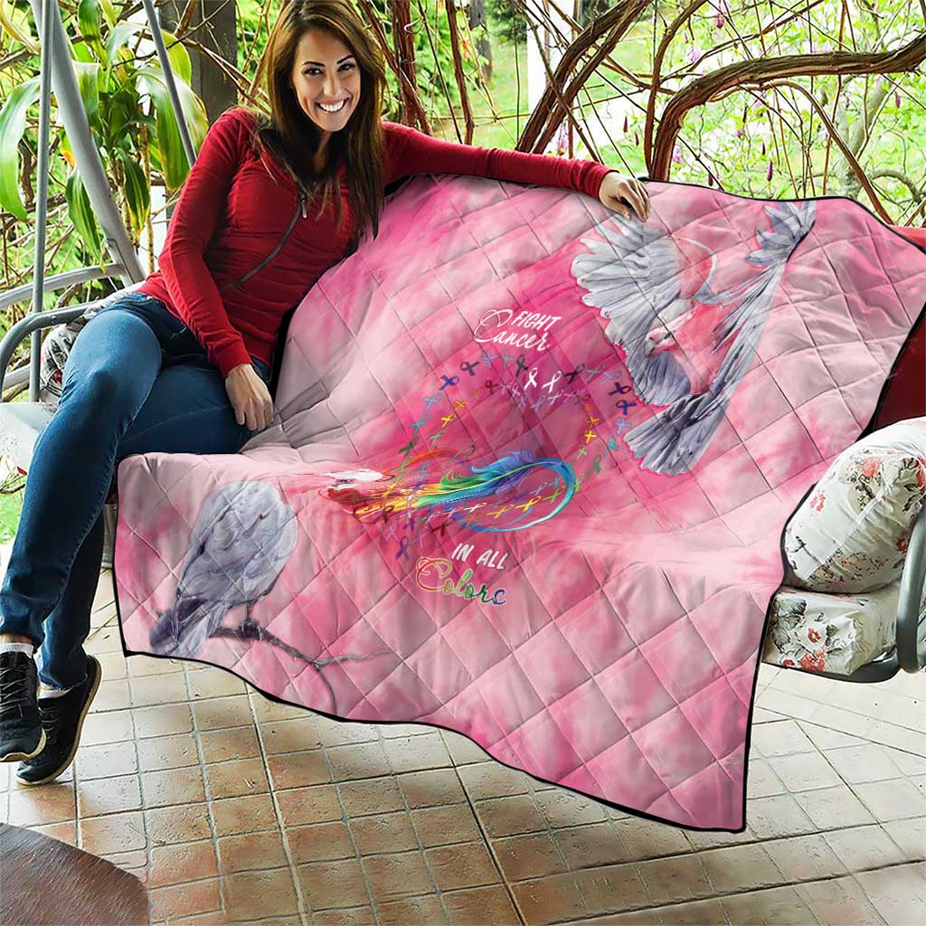 Australia Fight Cancer In All Colors Quilt Galah Pink Tie Dye - Aussie Hoodie