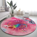 Australia Fight Cancer In All Colors Round Carpet Galah Pink Tie Dye - Aussie Hoodie