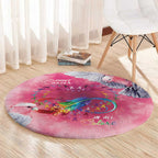 Australia Fight Cancer In All Colors Round Carpet Galah Pink Tie Dye - Aussie Hoodie