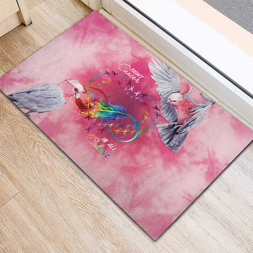 Australia Fight Cancer In All Colors Rubber Doormat Galah Pink Tie Dye - Aussie Hoodie