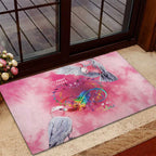 Australia Fight Cancer In All Colors Rubber Doormat Galah Pink Tie Dye - Aussie Hoodie