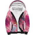 Australia Fight Cancer In All Colors Sherpa Hoodie Galah Pink Tie Dye - Aussie Hoodie