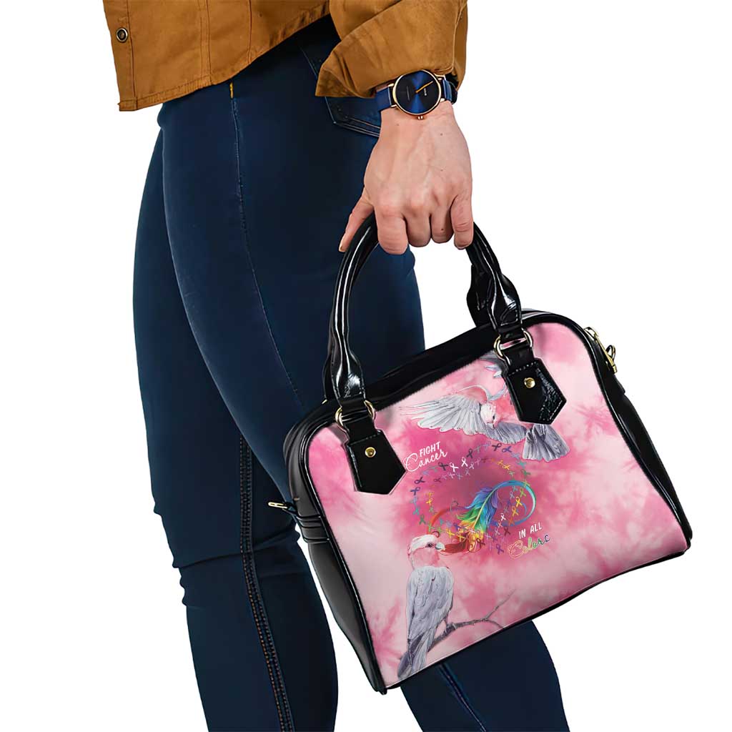 Australia Fight Cancer In All Colors Shoulder Handbag Galah Pink Tie Dye - Aussie Hoodie