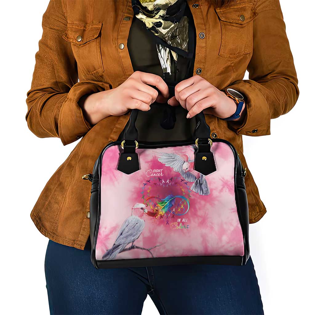 Australia Fight Cancer In All Colors Shoulder Handbag Galah Pink Tie Dye - Aussie Hoodie