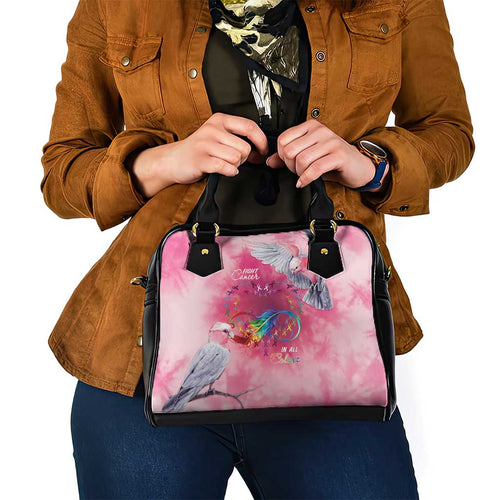 Australia Fight Cancer In All Colors Shoulder Handbag Galah Pink Tie Dye - Aussie Hoodie