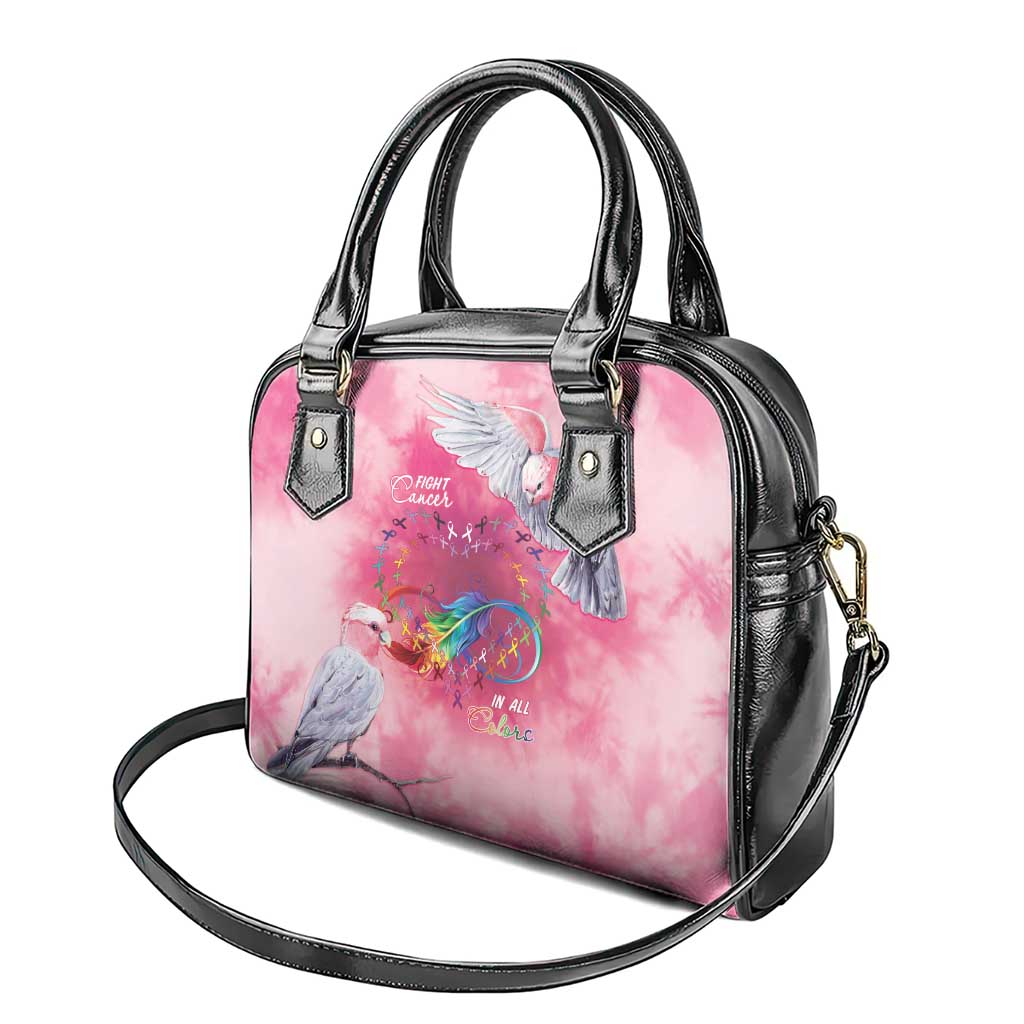 Australia Fight Cancer In All Colors Shoulder Handbag Galah Pink Tie Dye - Aussie Hoodie