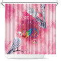 Australia Fight Cancer In All Colors Shower Curtain Galah Pink Tie Dye - Aussie Hoodie