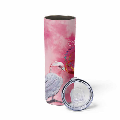Australia Fight Cancer In All Colors Skinny Tumbler Galah Pink Tie Dye - Aussie Hoodie