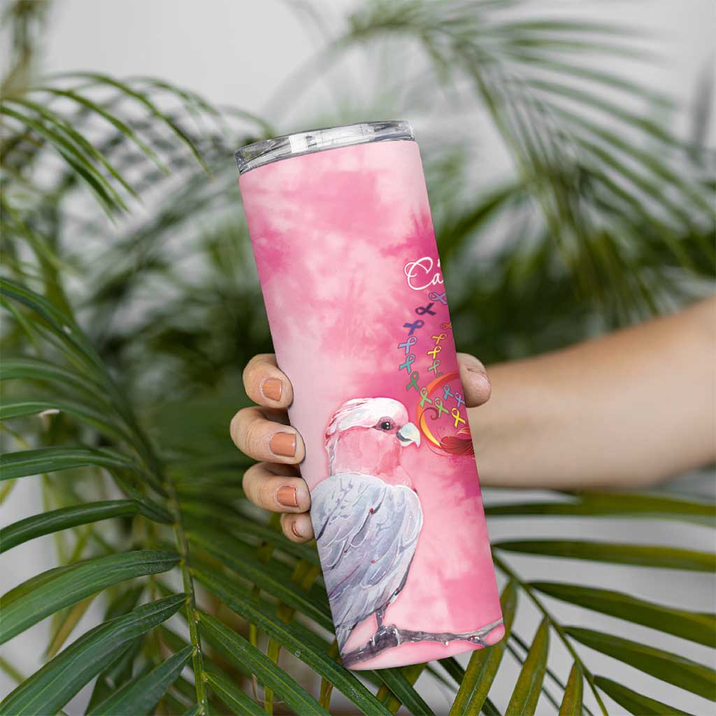 Australia Fight Cancer In All Colors Skinny Tumbler Galah Pink Tie Dye - Aussie Hoodie
