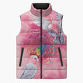Australia Fight Cancer In All Colors Sleeveless Puffer Jacket Galah Pink Tie Dye - Aussie Hoodie