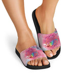 Australia Fight Cancer In All Colors Slide Sandals Galah Pink Tie Dye - Aussie Hoodie