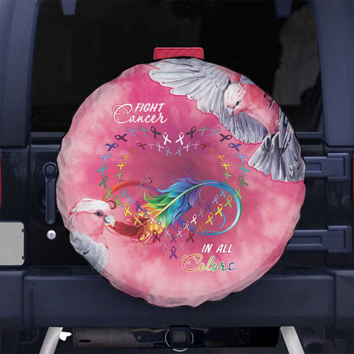 Australia Fight Cancer In All Colors Spare Tire Cover Galah Pink Tie Dye - Aussie Hoodie