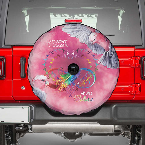 Australia Fight Cancer In All Colors Spare Tire Cover Galah Pink Tie Dye - Aussie Hoodie