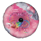 Australia Fight Cancer In All Colors Spare Tire Cover Galah Pink Tie Dye - Aussie Hoodie