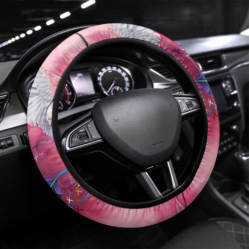 Australia Fight Cancer In All Colors Steering Wheel Cover Galah Pink Tie Dye - Aussie Hoodie