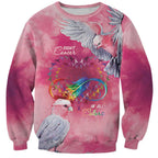 Australia Fight Cancer In All Colors Sweatshirt Galah Pink Tie Dye - Aussie Hoodie