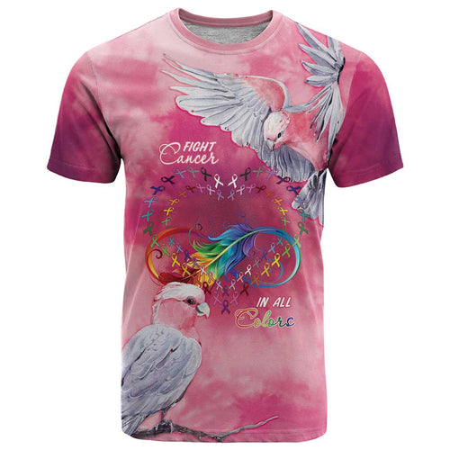 Australia Fight Cancer In All Colors T Shirt Galah Pink Tie Dye - Aussie Hoodie