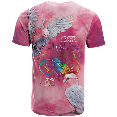 Australia Fight Cancer In All Colors T Shirt Galah Pink Tie Dye - Aussie Hoodie
