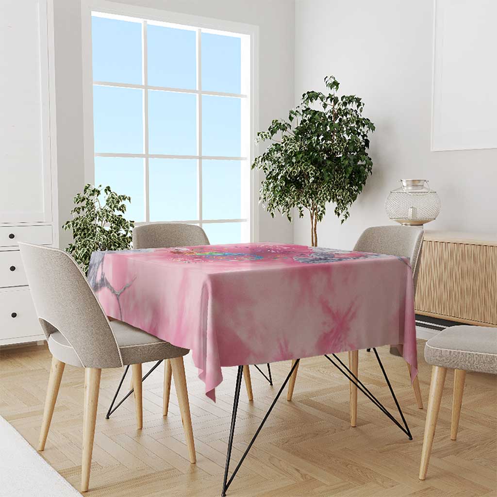 Australia Fight Cancer In All Colors Tablecloth Galah Pink Tie Dye - Aussie Hoodie