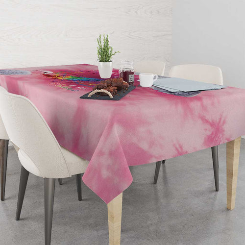 Australia Fight Cancer In All Colors Tablecloth Galah Pink Tie Dye - Aussie Hoodie