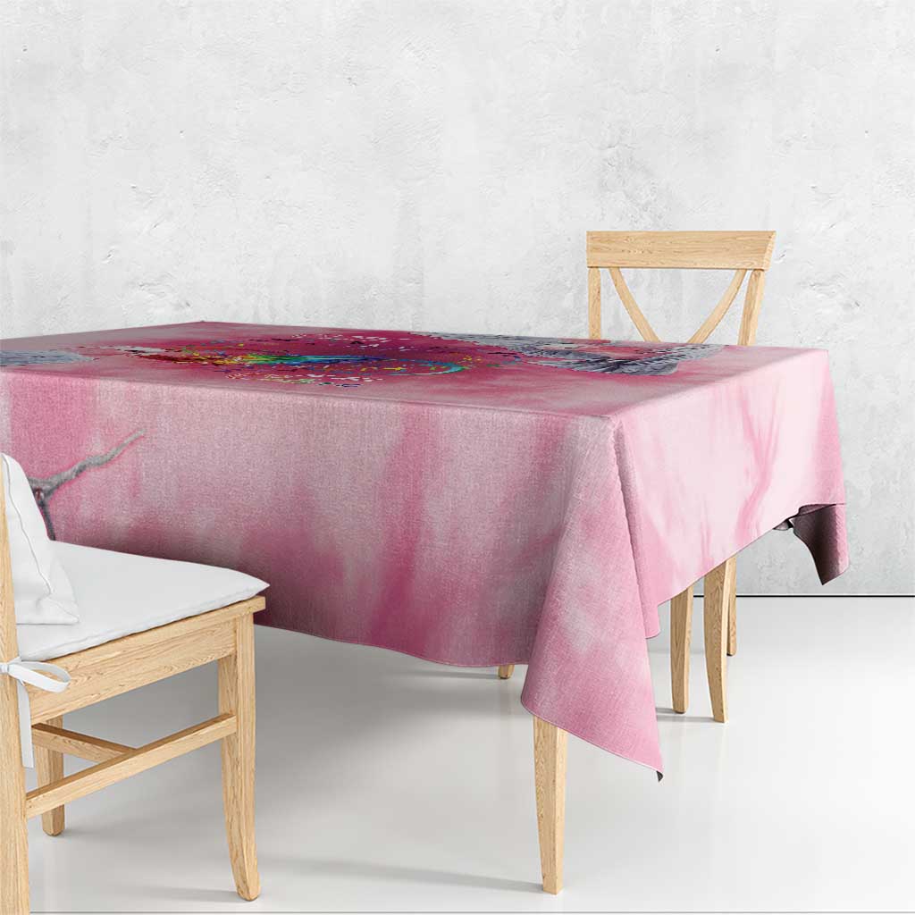 Australia Fight Cancer In All Colors Tablecloth Galah Pink Tie Dye - Aussie Hoodie