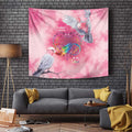 Australia Fight Cancer In All Colors Tapestry Galah Pink Tie Dye - Aussie Hoodie