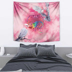 Australia Fight Cancer In All Colors Tapestry Galah Pink Tie Dye - Aussie Hoodie