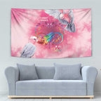 Australia Fight Cancer In All Colors Tapestry Galah Pink Tie Dye - Aussie Hoodie