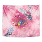 Australia Fight Cancer In All Colors Tapestry Galah Pink Tie Dye - Aussie Hoodie