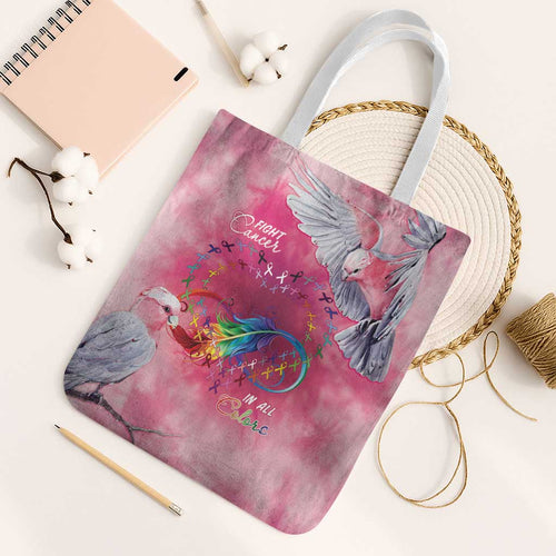 Australia Fight Cancer In All Colors Tote Bag Galah Pink Tie Dye - Aussie Hoodie
