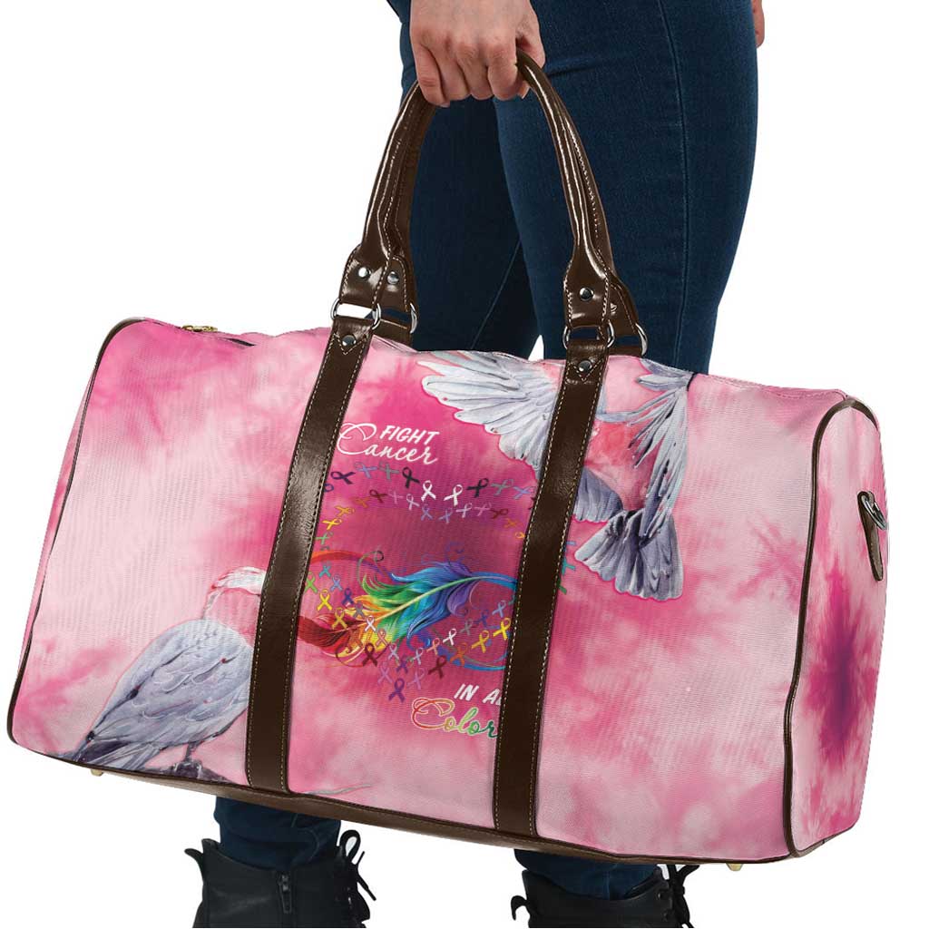 Australia Fight Cancer In All Colors Travel Bag Galah Pink Tie Dye - Aussie Hoodie