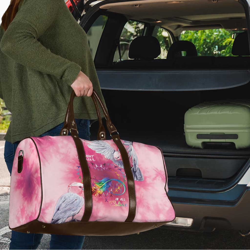 Australia Fight Cancer In All Colors Travel Bag Galah Pink Tie Dye - Aussie Hoodie