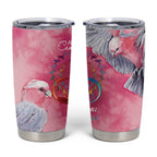 Australia Fight Cancer In All Colors Tumbler Cup Galah Pink Tie Dye - Aussie Hoodie