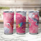 Australia Fight Cancer In All Colors Tumbler Cup Galah Pink Tie Dye - Aussie Hoodie