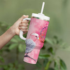 Australia Fight Cancer In All Colors Tumbler With Handle Galah Pink Tie Dye - Aussie Hoodie