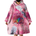 Australia Fight Cancer In All Colors Wearable Blanket Hoodie Galah Pink Tie Dye - Aussie Hoodie