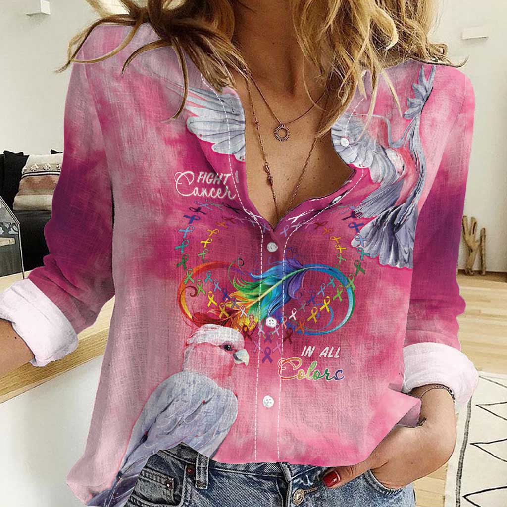 Australia Fight Cancer In All Colors Women Casual Shirt Galah Pink Tie Dye - Aussie Hoodie