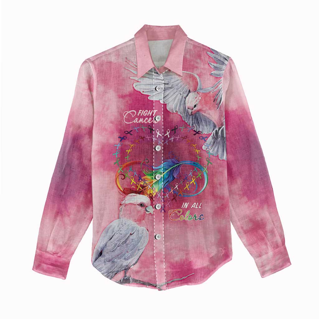 Australia Fight Cancer In All Colors Women Casual Shirt Galah Pink Tie Dye - Aussie Hoodie